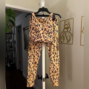 Fabletics Animal Print Leggings Set